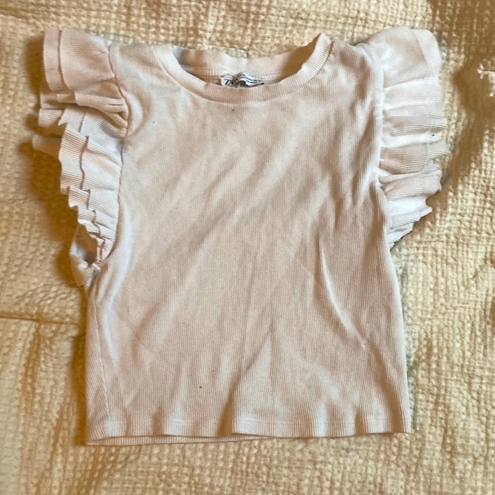 Ruffle sleeve top